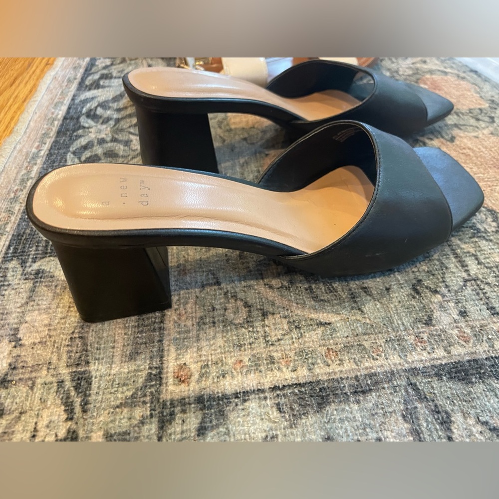 Target A New Day kitten heel slides. Super classic shoes. Worn once.